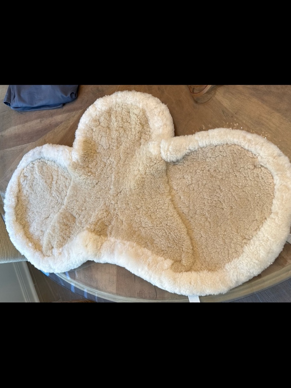 Fleeceworks sheepskin saddle Sz S/M